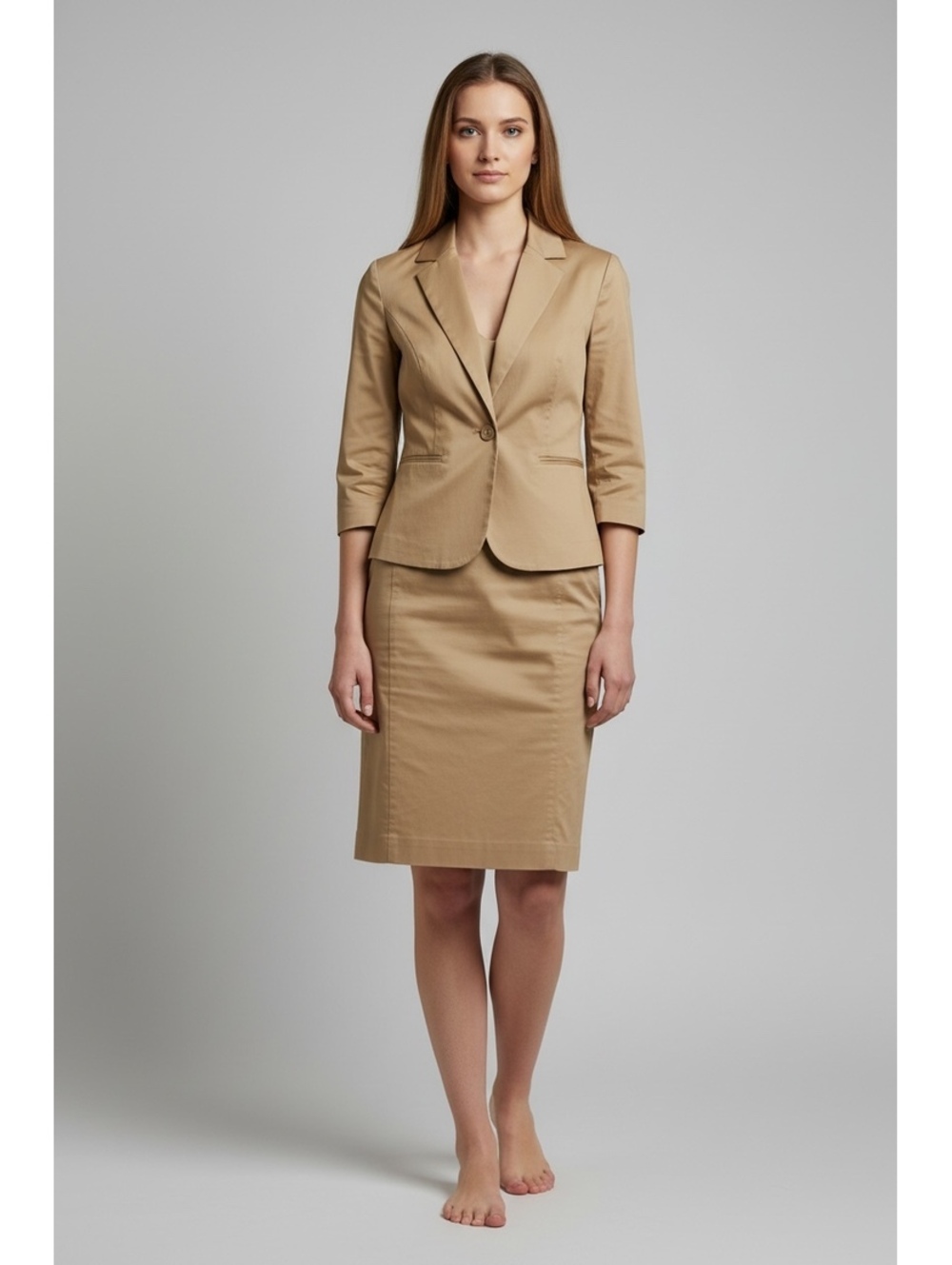 The Limited Collection Business Office Chic Professional Beige Skirt Suit Set XL